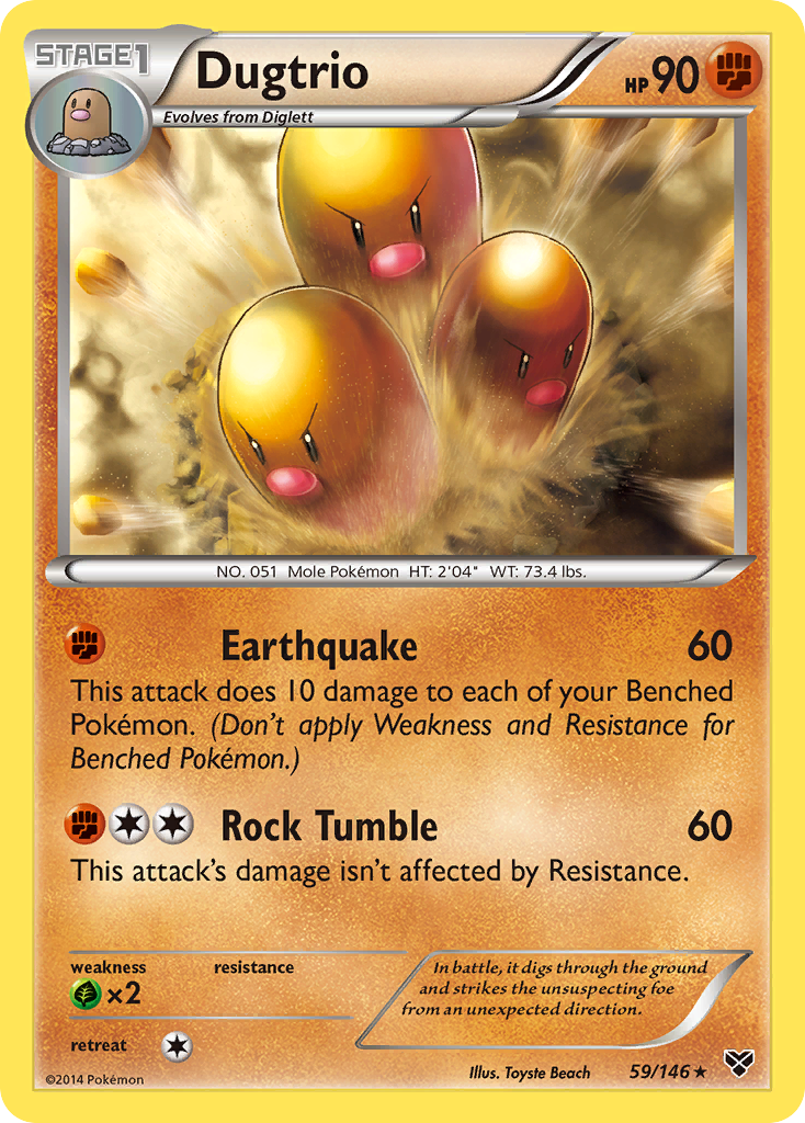 Dugtrio (59/146) [XY: Base Set] - Destination Retro