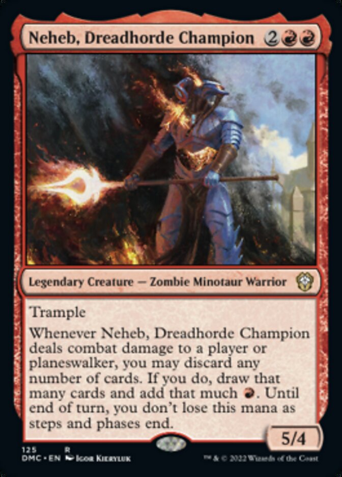 Neheb, Dreadhorde Champion [Dominaria United Commander] - Destination Retro