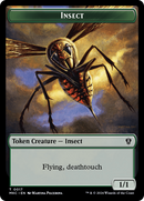 Clue // Insect (0017) Double-Sided Token [Murders at Karlov Manor Commander Tokens] - Destination Retro