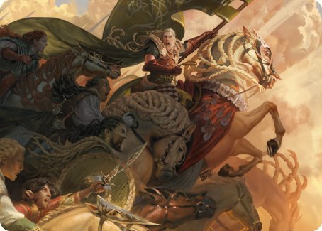 Marshal's Anthem Art Card [The Lord of the Rings: Tales of Middle-earth Art Series] - Destination Retro