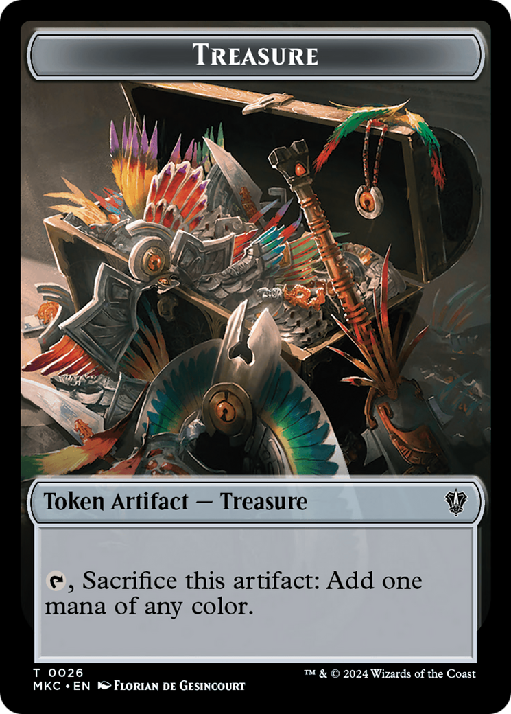 Thopter // Treasure Double-Sided Token [Murders at Karlov Manor Commander Tokens] - Destination Retro