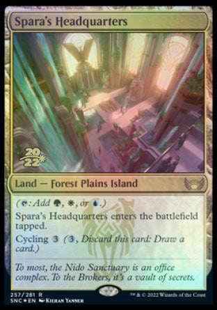 Spara's Headquarters [Streets of New Capenna Prerelease Promos] - Destination Retro