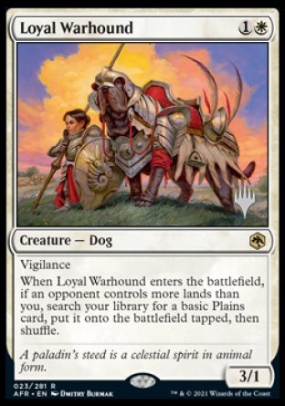 Loyal Warhound (Promo Pack) [Dungeons & Dragons: Adventures in the Forgotten Realms Promos] - Destination Retro