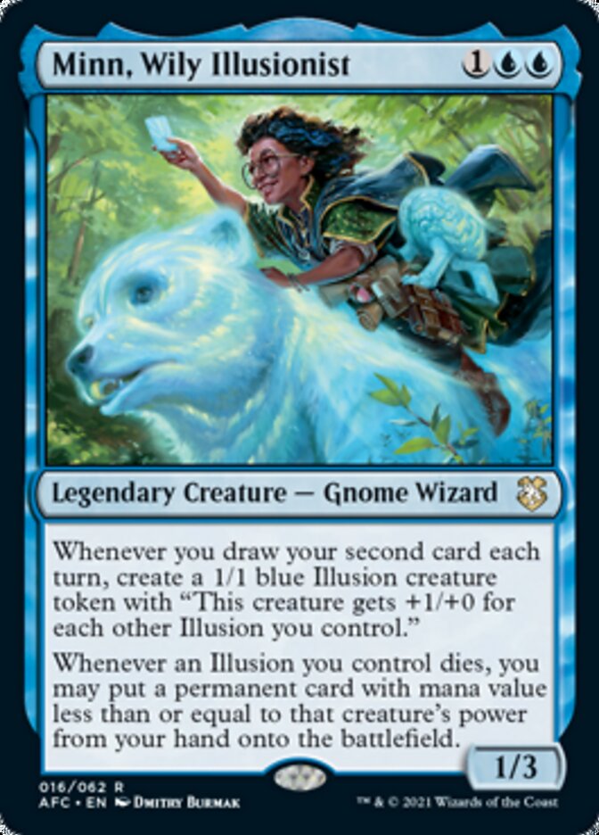 Minn, Wily Illusionist [Dungeons & Dragons: Adventures in the Forgotten Realms Commander] - Destination Retro