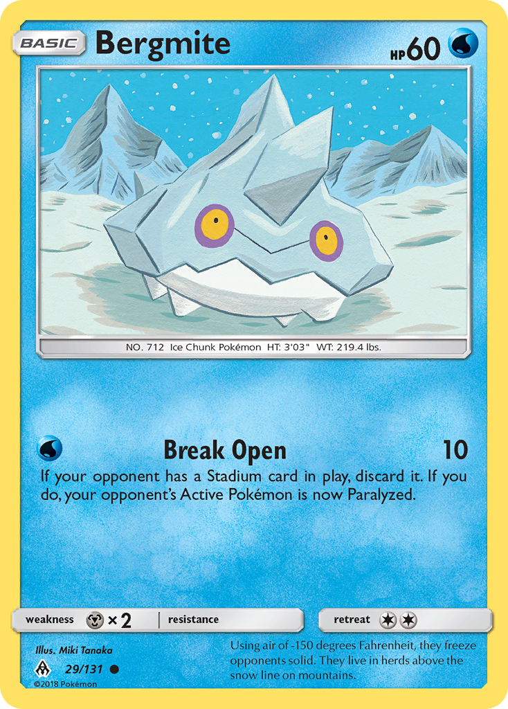 Bergmite (29/131) [Sun & Moon: Forbidden Light] - Destination Retro