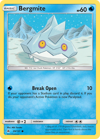 Bergmite (29/131) [Sun & Moon: Forbidden Light] - Destination Retro