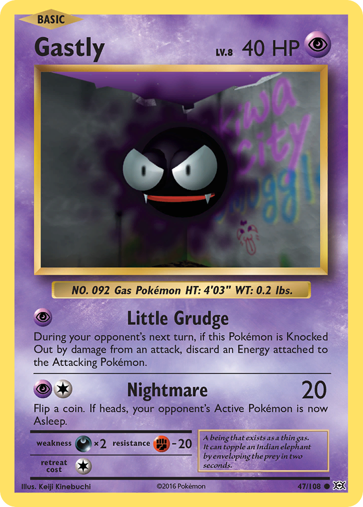 Gastly (47/108) [XY: Evolutions] - Destination Retro