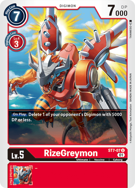 RizeGreymon [ST7-07] [Starter Deck: Gallantmon] - Destination Retro