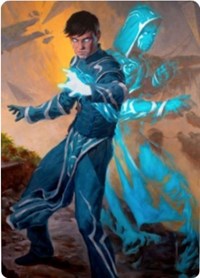 Jace, Mirror Mage 1 Art Card [Zendikar Rising Art Series] - Destination Retro