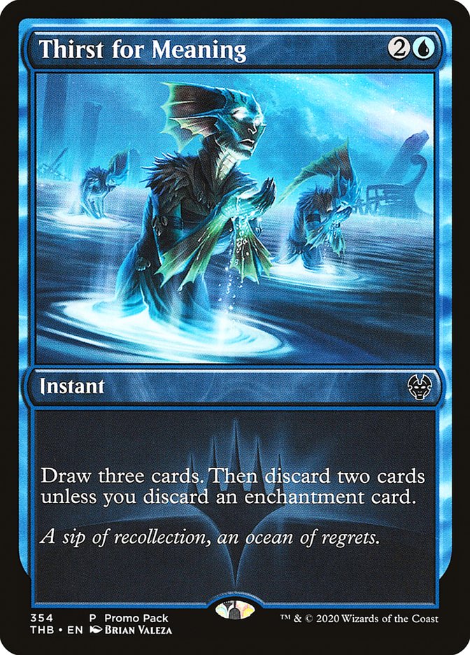 Thirst for Meaning (Promo Pack) [Theros Beyond Death Promos] - Destination Retro