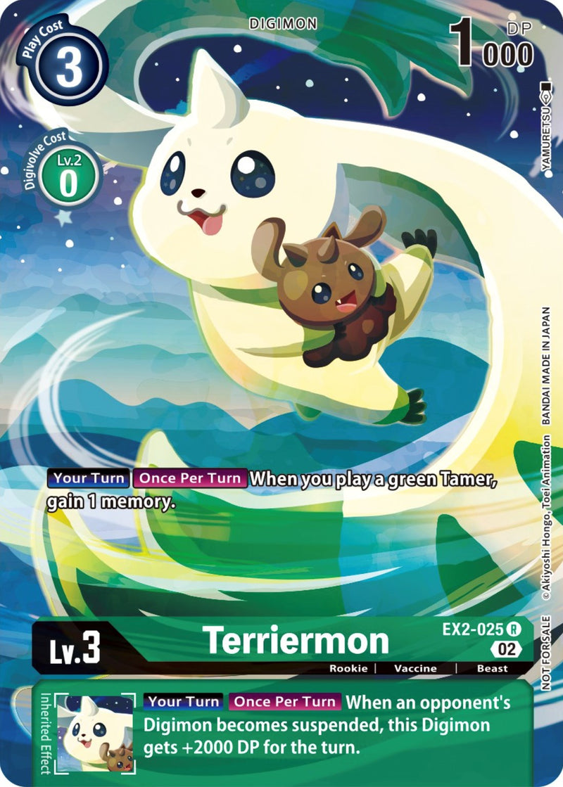 Terriermon [EX2-025] (Digimon Illustration Competition Promotion Pack) [Digital Hazard Promos] - Destination Retro