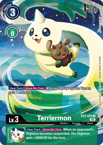 Terriermon [EX2-025] (Digimon Illustration Competition Promotion Pack) [Digital Hazard Promos] - Destination Retro