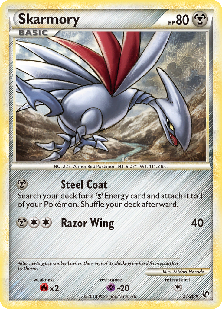 Skarmory (21/90) [HeartGold & SoulSilver: Undaunted] - Destination Retro