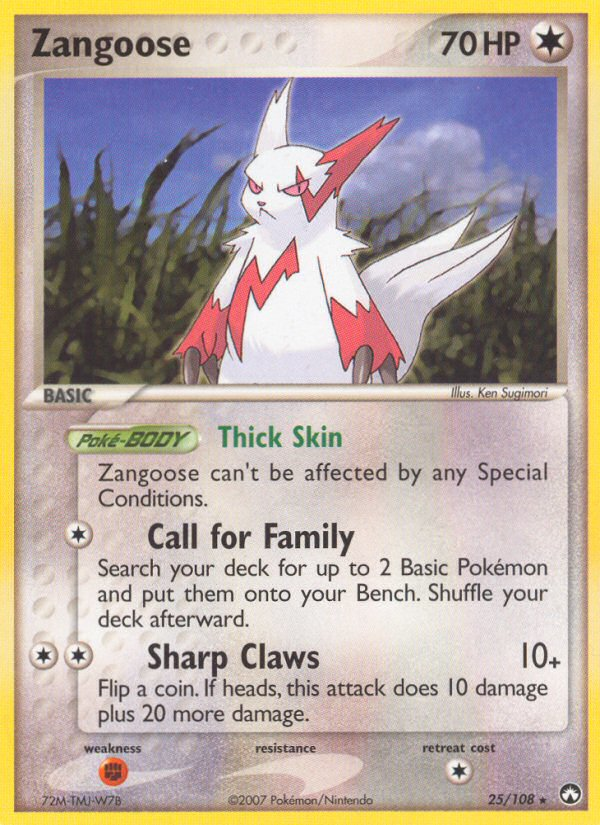 Zangoose (25/108) [EX: Power Keepers] - Destination Retro