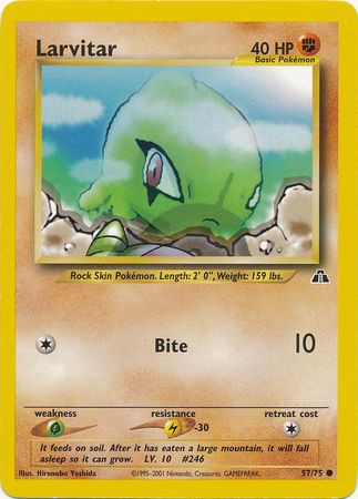 Larvitar (57/75) [Neo Discovery Unlimited] - Destination Retro