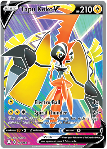Tapu Koko V (147/163) [Sword & Shield: Battle Styles] - Destination Retro