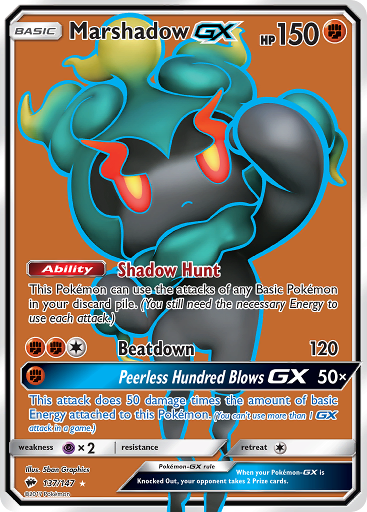 Marshadow GX (137/147) [Sun & Moon: Burning Shadows] - Destination Retro