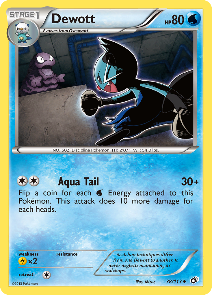 Dewott (38/113) [Black & White: Legendary Treasures] - Destination Retro