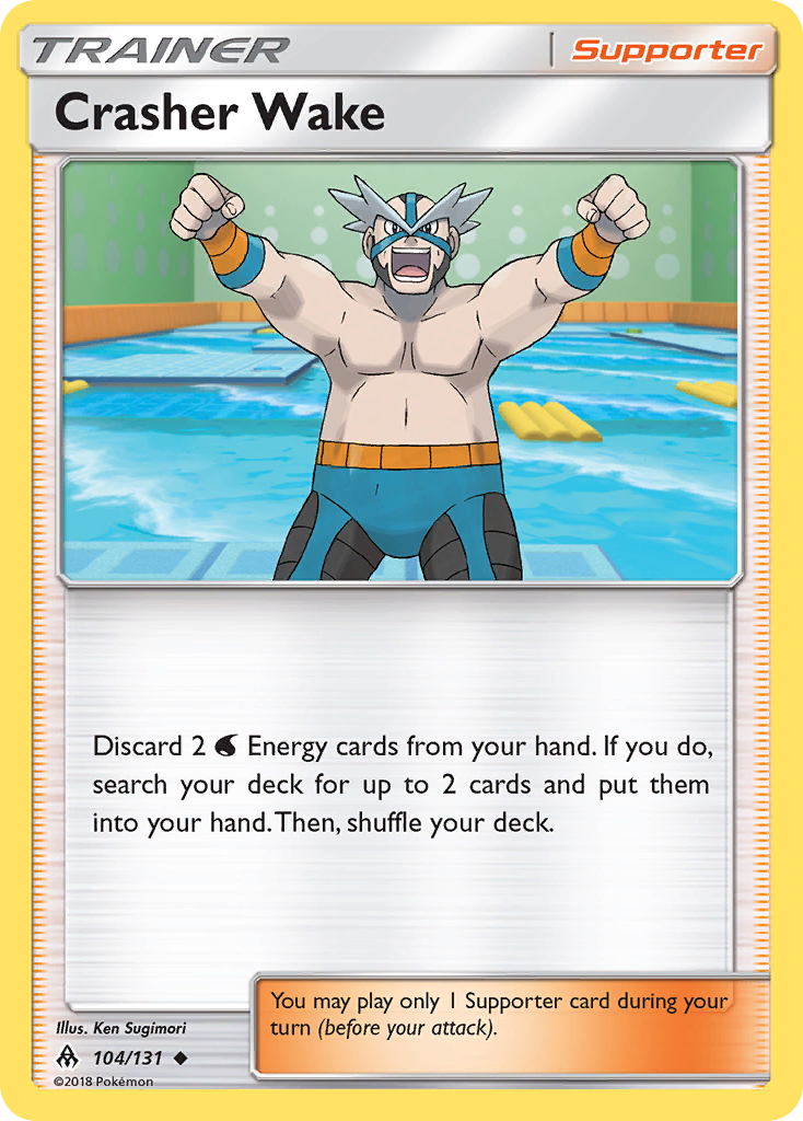 Crasher Wake (104/131) [Sun & Moon: Forbidden Light] - Destination Retro