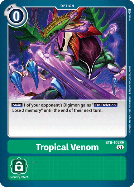 Tropical Venom [BT6-102] [Double Diamond] - Destination Retro