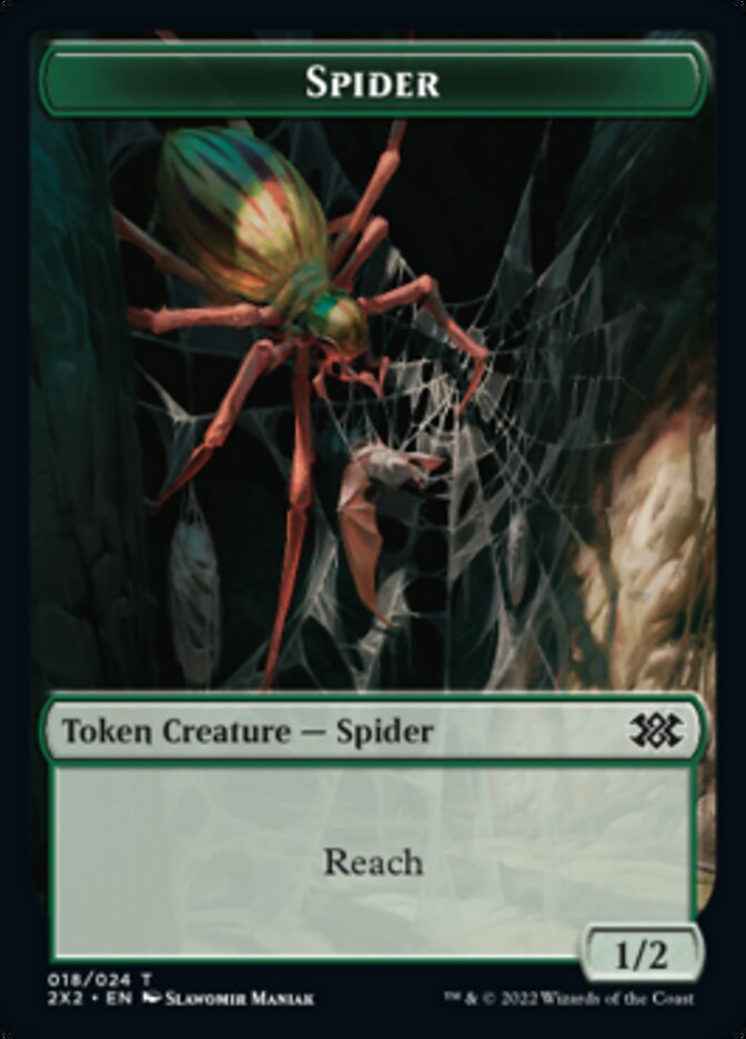 Spider // Vampire Double-sided Token [Double Masters 2022 Tokens] - Destination Retro
