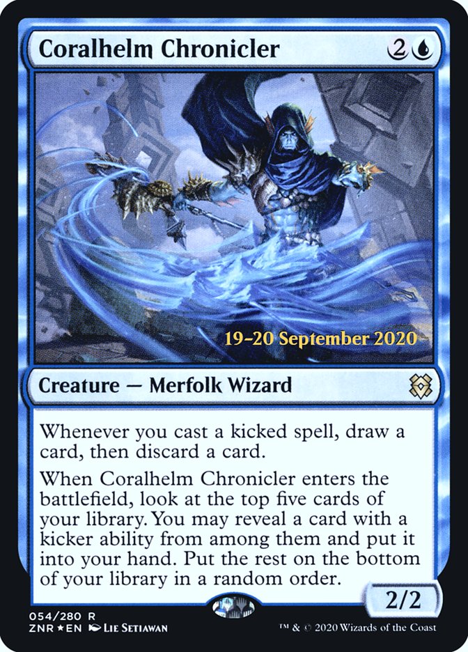 Coralhelm Chronicler  [Zendikar Rising Prerelease Promos] - Destination Retro