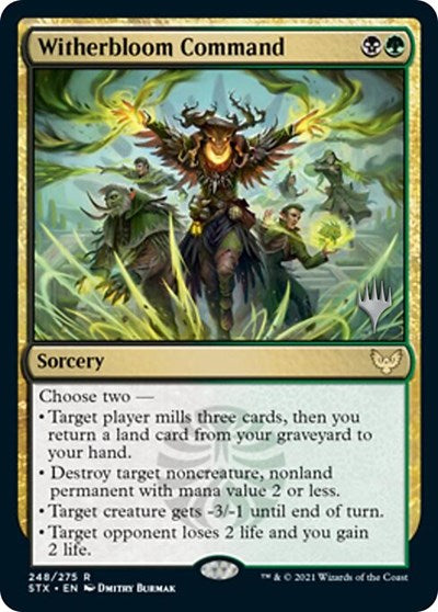 Witherbloom Command (Promo Pack) [Strixhaven: School of Mages Promos] - Destination Retro