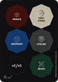 Punch Card Token (001 // 002) - Thick Stock [Ikoria: Lair of Behemoths Tokens] - Destination Retro