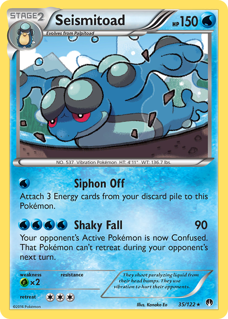 Seismitoad (35/122) [XY: BREAKpoint] - Destination Retro