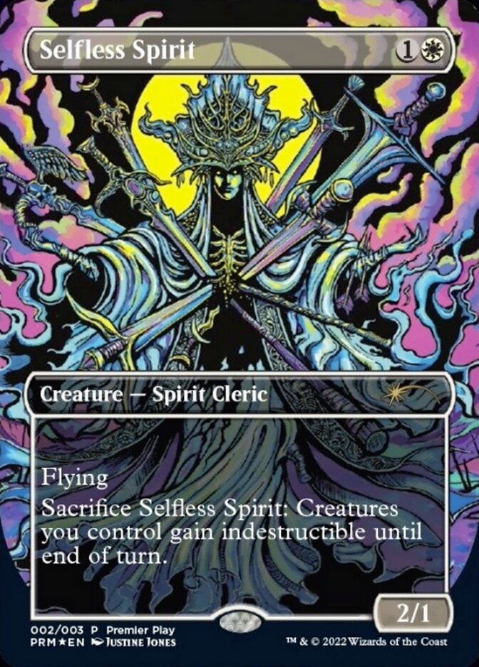 Selfless Spirit (Borderless Alternate-Art) [Regional Championship Qualifiers 2022] - Destination Retro