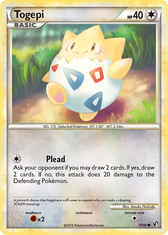 Togepi (70/90) [HeartGold & SoulSilver: Undaunted] - Destination Retro