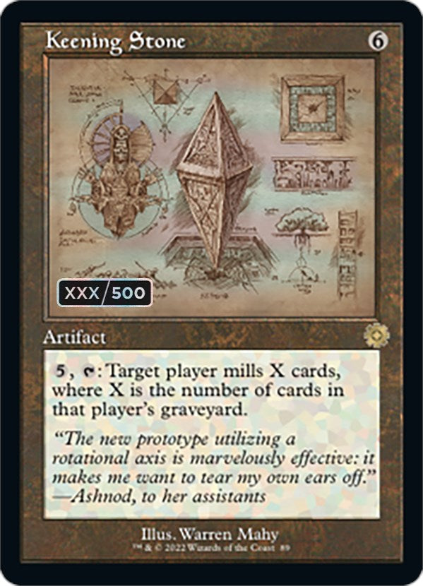 Keening Stone (Retro Schematic) (Serial Numbered) [The Brothers' War Retro Artifacts] - Destination Retro