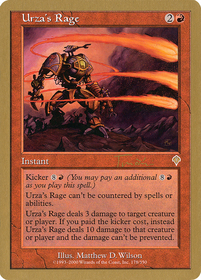 Urza's Rage (Jan Tomcani) [World Championship Decks 2001] - Destination Retro