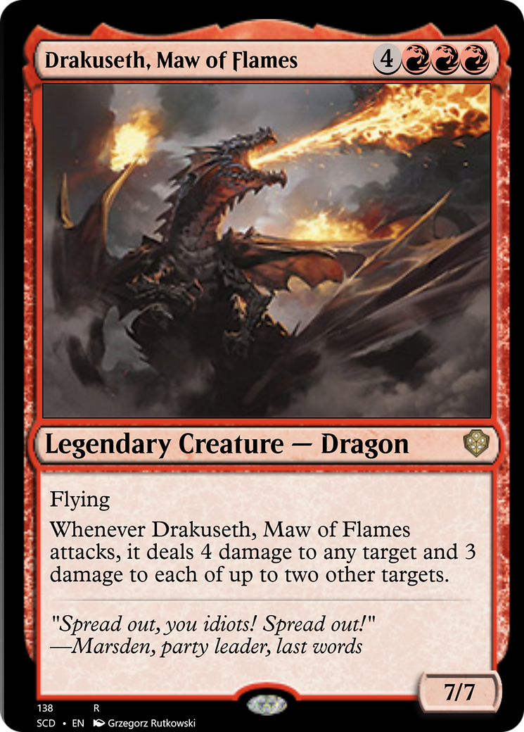 Drakuseth, Maw of Flames [Starter Commander Decks] - Destination Retro