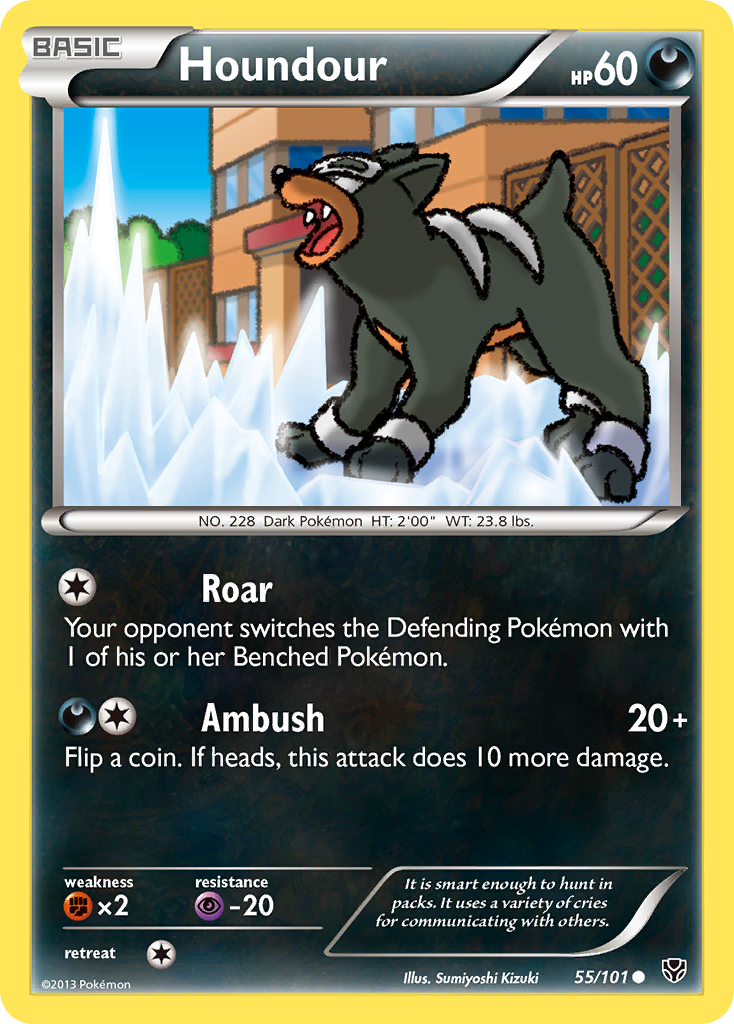 Houndour (55/101) [Black & White: Plasma Blast] - Destination Retro