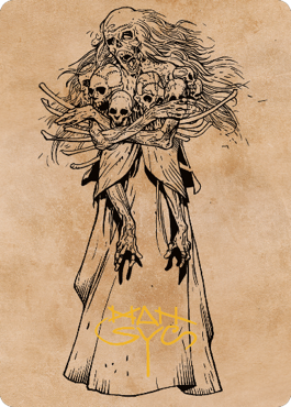 Myrkul, Lord of Bones Art Card (73) (Gold-Stamped Signature) [Commander Legends: Battle for Baldur's Gate Art Series] - Destination Retro