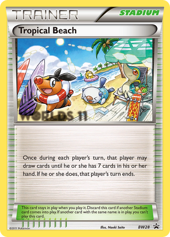 Tropical Beach (BW28) [Black & White: Black Star Promos] - Destination Retro
