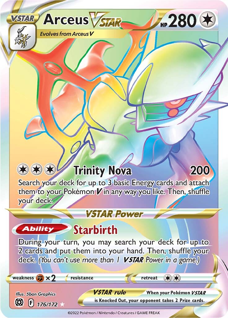 Arceus VSTAR (176/172) [Sword & Shield: Brilliant Stars] - Destination Retro