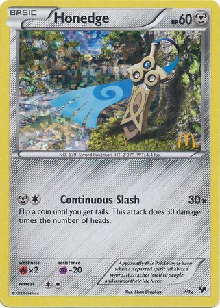 Honedge (7/12) [Mcdonald's Promos: 2014 Collection] - Destination Retro