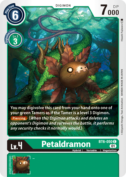 Petaldramon [BT6-050] [Double Diamond] - Destination Retro