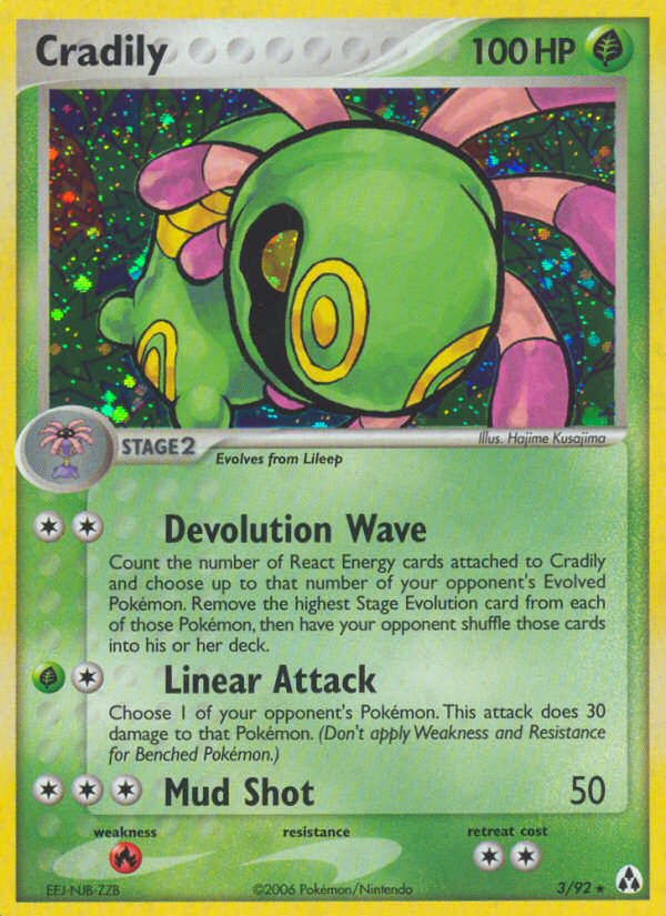 Cradily (3/92) [EX: Legend Maker] - Destination Retro