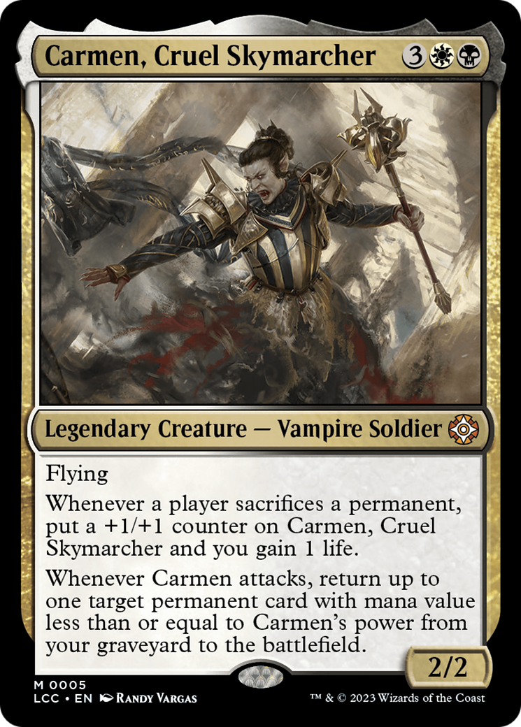 Carmen, Cruel Skymarcher [The Lost Caverns of Ixalan Commander] - Destination Retro