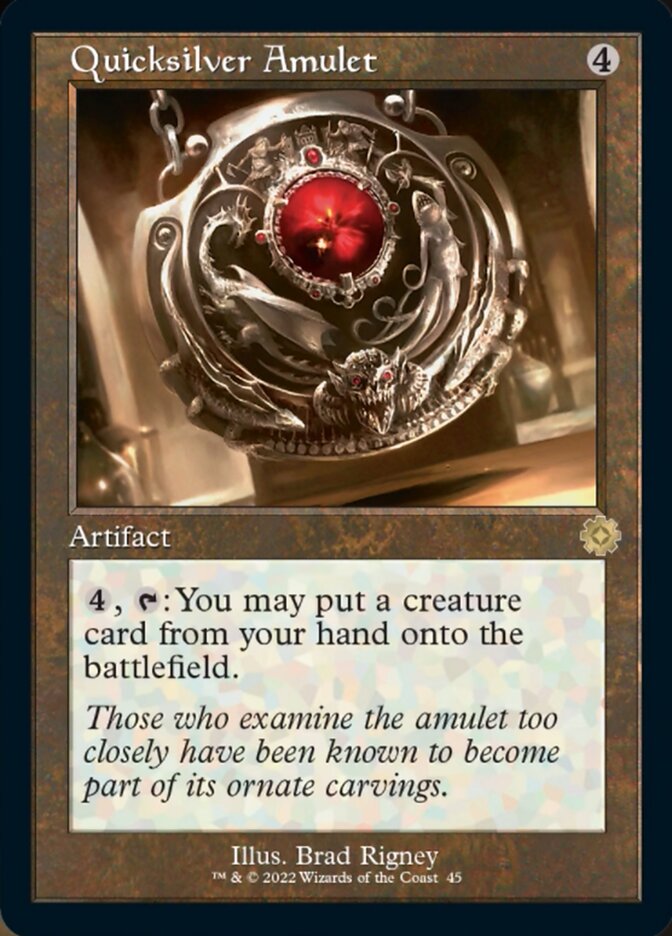 Quicksilver Amulet (Retro) [The Brothers' War Retro Artifacts] - Destination Retro