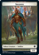 Soldier // Elf Warrior Double-Sided Token [Game Night: Free-for-All Tokens] - Destination Retro