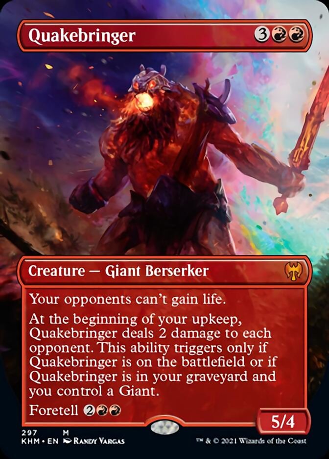 Quakebringer (Borderless Alternate Art) [Kaldheim] - Destination Retro