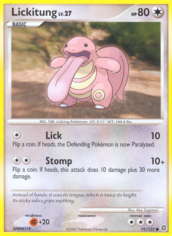 Lickitung (91/132) [Diamond & Pearl: Secret Wonders] - Destination Retro