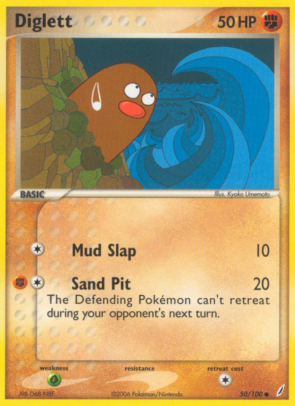 Diglett (50/100) [EX: Crystal Guardians] - Destination Retro