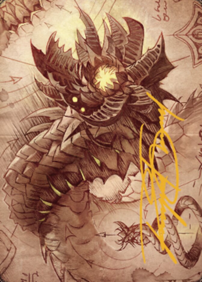 Wurmcoil Engine Art Card (Gold-Stamped Signature) [The Brothers' War Art Series] - Destination Retro