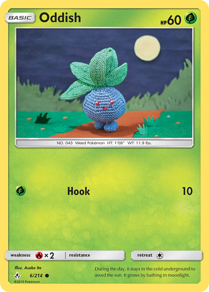 Oddish (6/214) [Sun & Moon: Unbroken Bonds] - Destination Retro