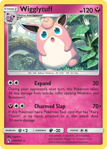 Wigglytuff (134/214) [Sun & Moon: Lost Thunder] - Destination Retro